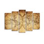 Wallity Pintura Decorativa en Lienzo 5 Piezas 5PATK-46